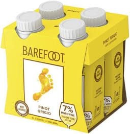 BAREFOOT 4PK PINOT GRIGIO 200ML