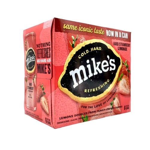 MIKES 6PK STRAW LEMON