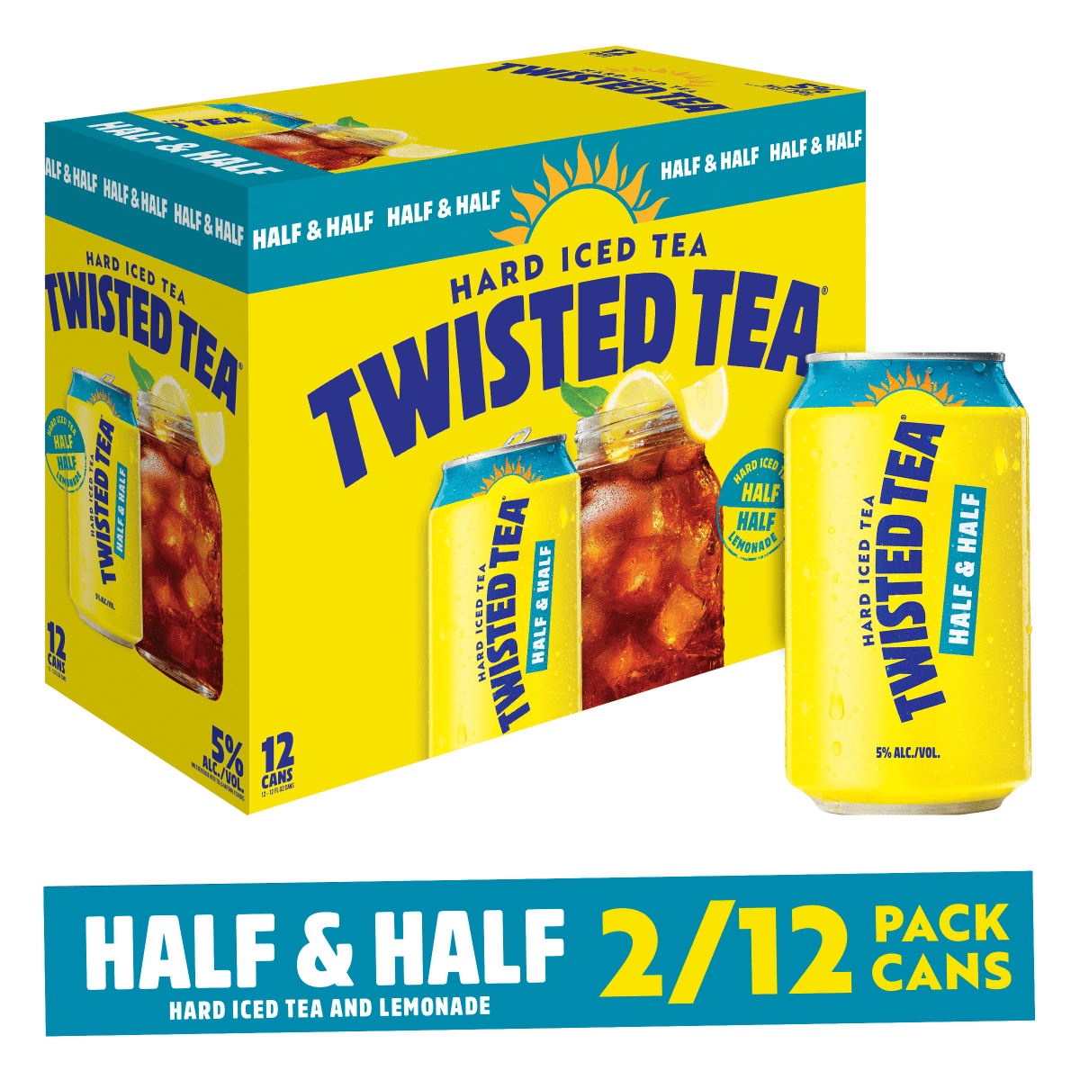 TWISTED 12PK CAN HALF & HALF