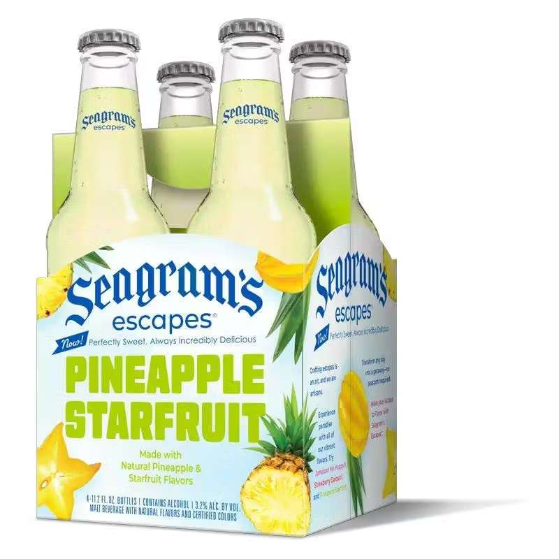 SEAGRAMS 4PK PINEAPPLE