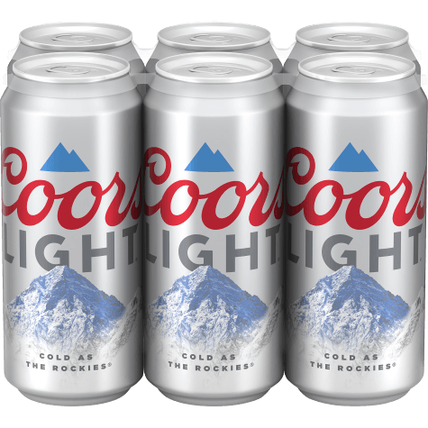 COORS LITE 16OZ 6PK CANS