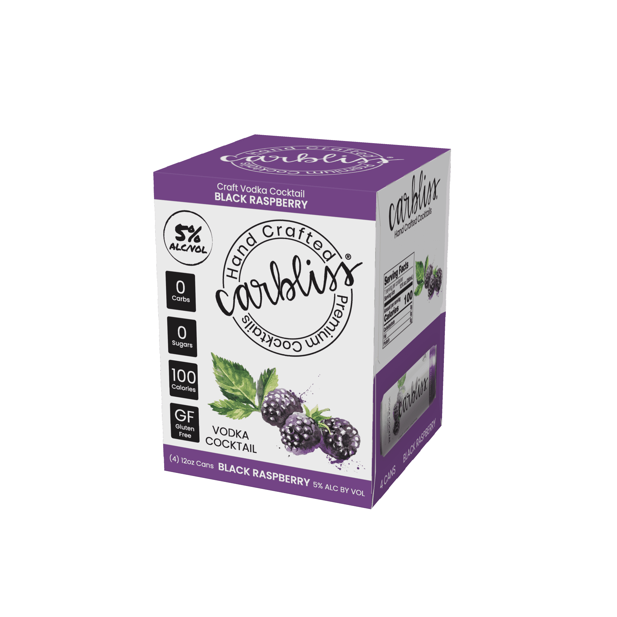 CARBLISS 4PK BLACK RASPBERRY