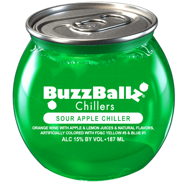 BUZZBALL CHILLER  SOUR APPLE 187ML