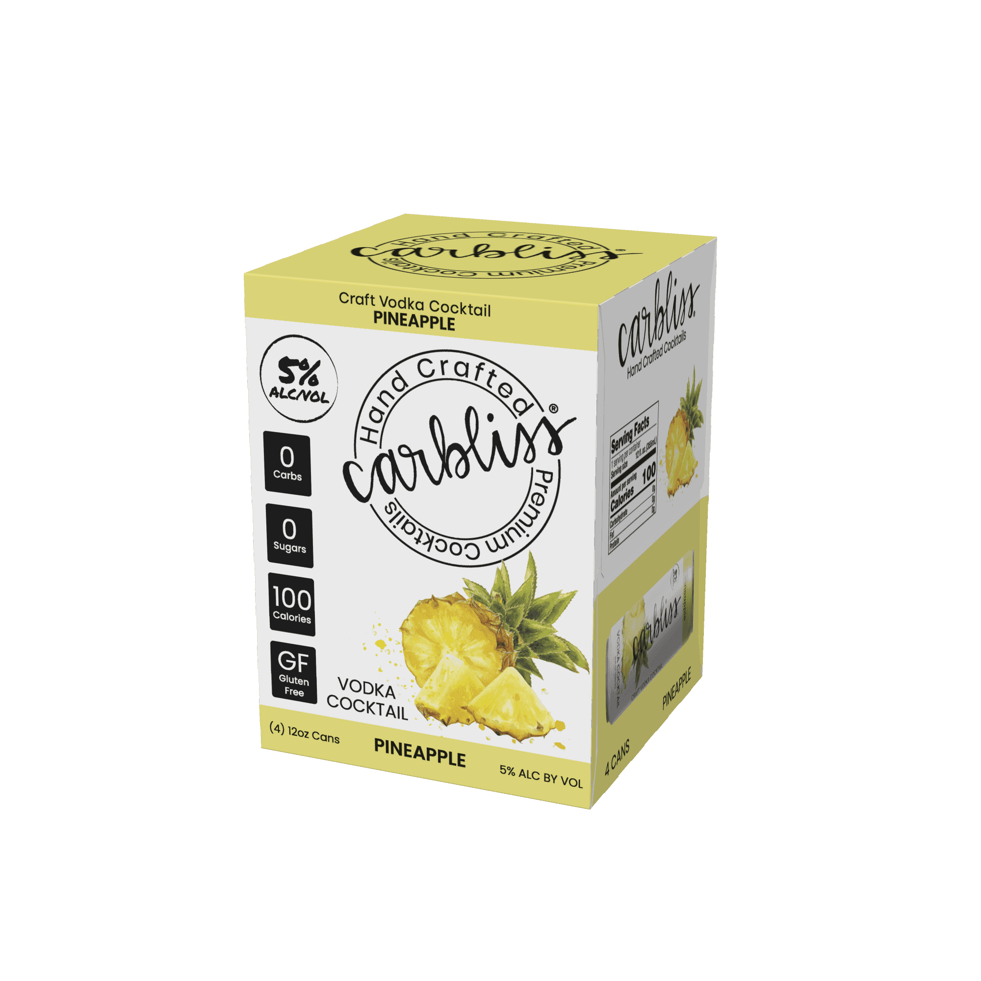 CARBLISS 4PK PINEAPPLE